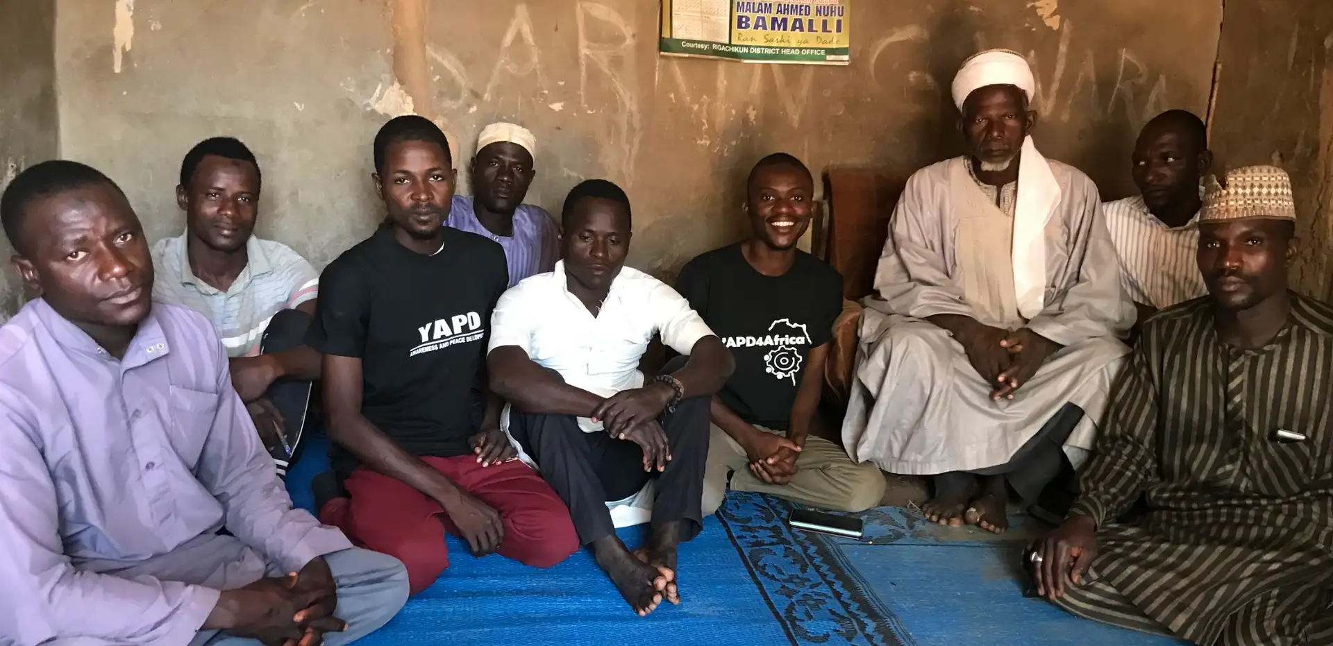 YAPD4Africa team members with community elders