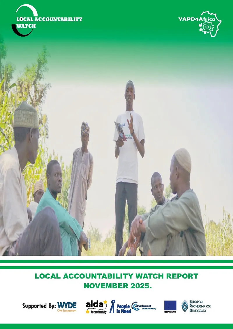 Cover of the Local Accountability Watch Report, November 2025