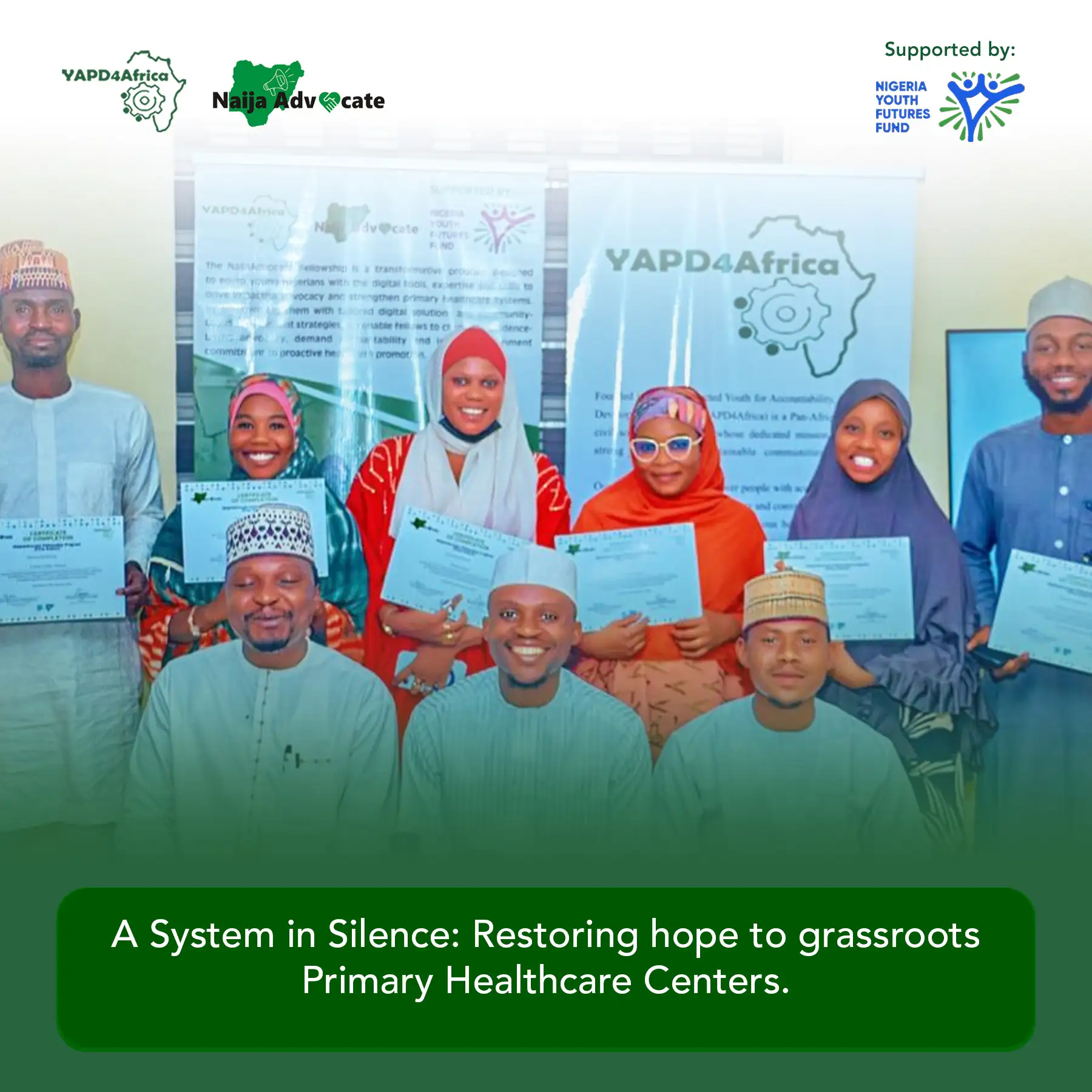 NaijaAdvocate fellows holding their certificates